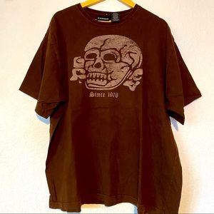 Vintage 90s no boundaries skull & crossbones shirt